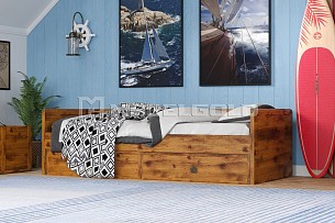 Кровать Индиана JLOZ1S/90 дуб саттер