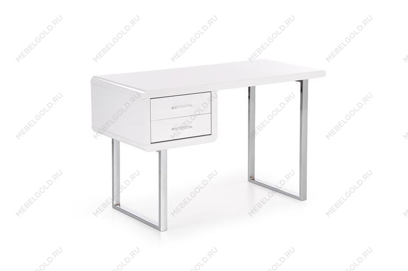 Стол компьютерный Halmar B-30 (белый/хром) | изображение 3