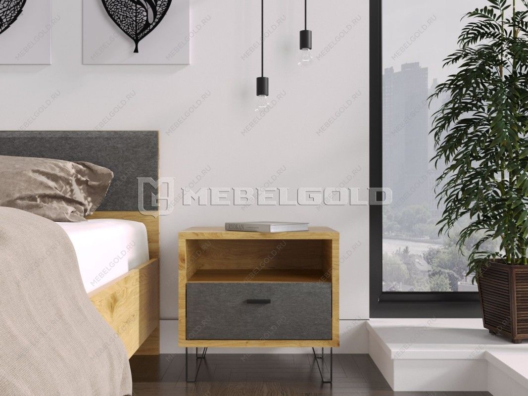 Тумба прикроватная Грейс KOM1S | изображение 1