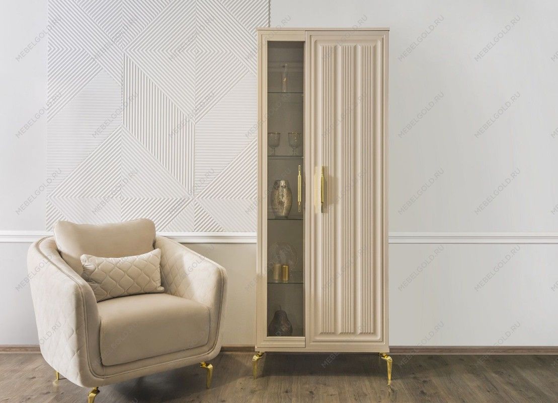 Витрина Замира 2-ств высокая бежевый | изображение 5