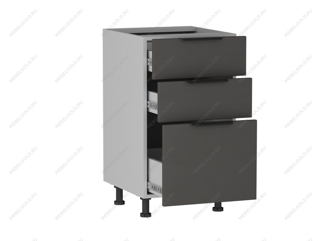 Стол с ящиками СЯ-45 (176/356), Ватель (450*523*820) Экокожа Серый, 23317 | изображение 1