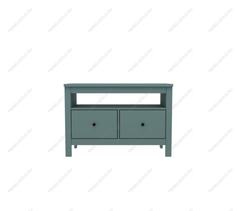 САГА тумба 2 ящика темно-бирюзовая | изображение 1