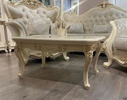 м. Римская - Столик прямоугольный Джоконда крем глянец