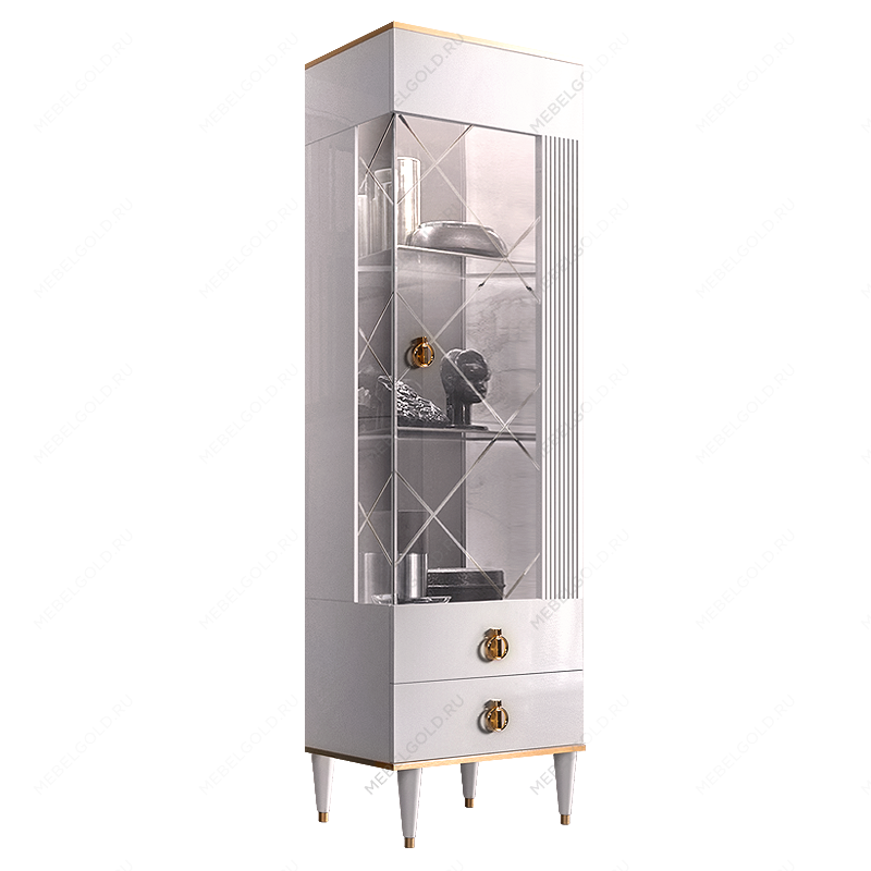 м. Римская - Витрина 1-ств. (правая) Римини СОЛО (белый золото) РМВ1-1С (s)