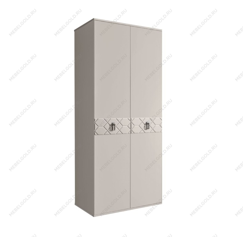 Шкаф 2-х дверный Bogemia Farfalle (Шелк/Хром) БМШ2/2(Fa)