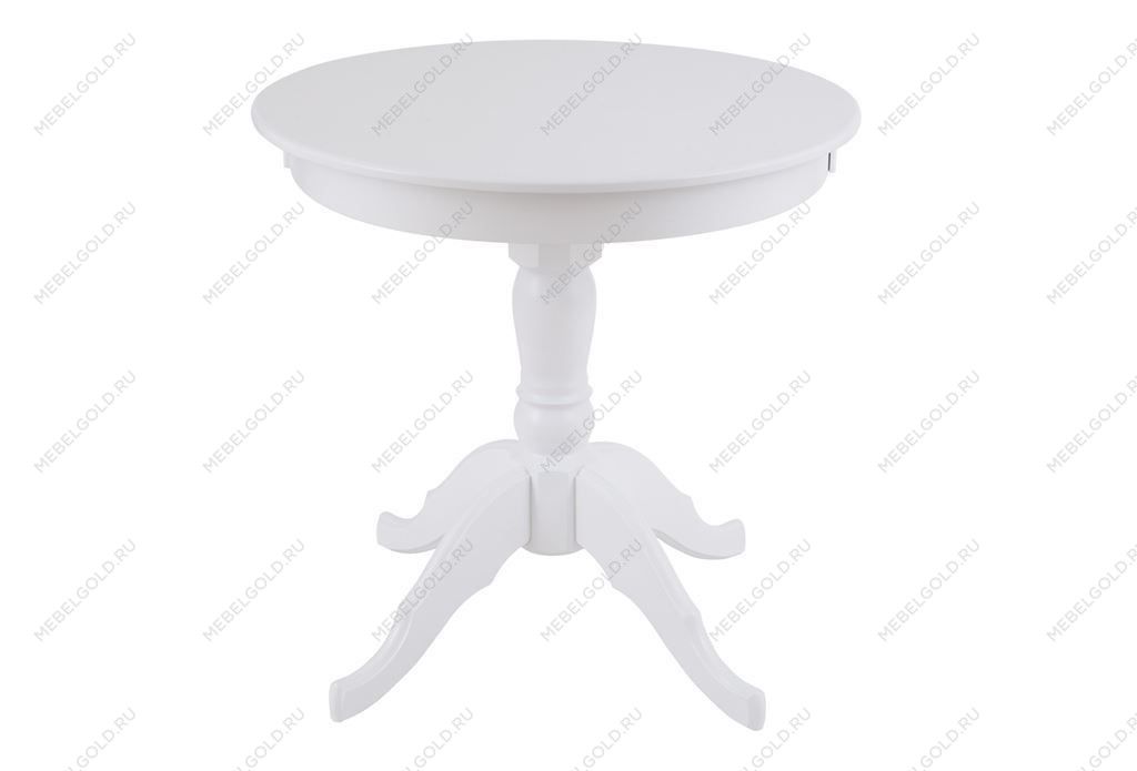 Стол обеденный не раздвижной Круглый-80 (белая эмаль) | изображение 1