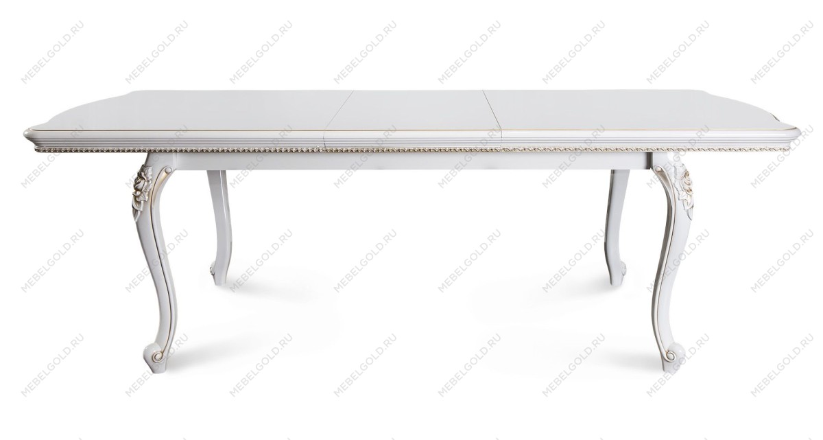 Стол Натали прямоугольный белый глянец | изображение 3