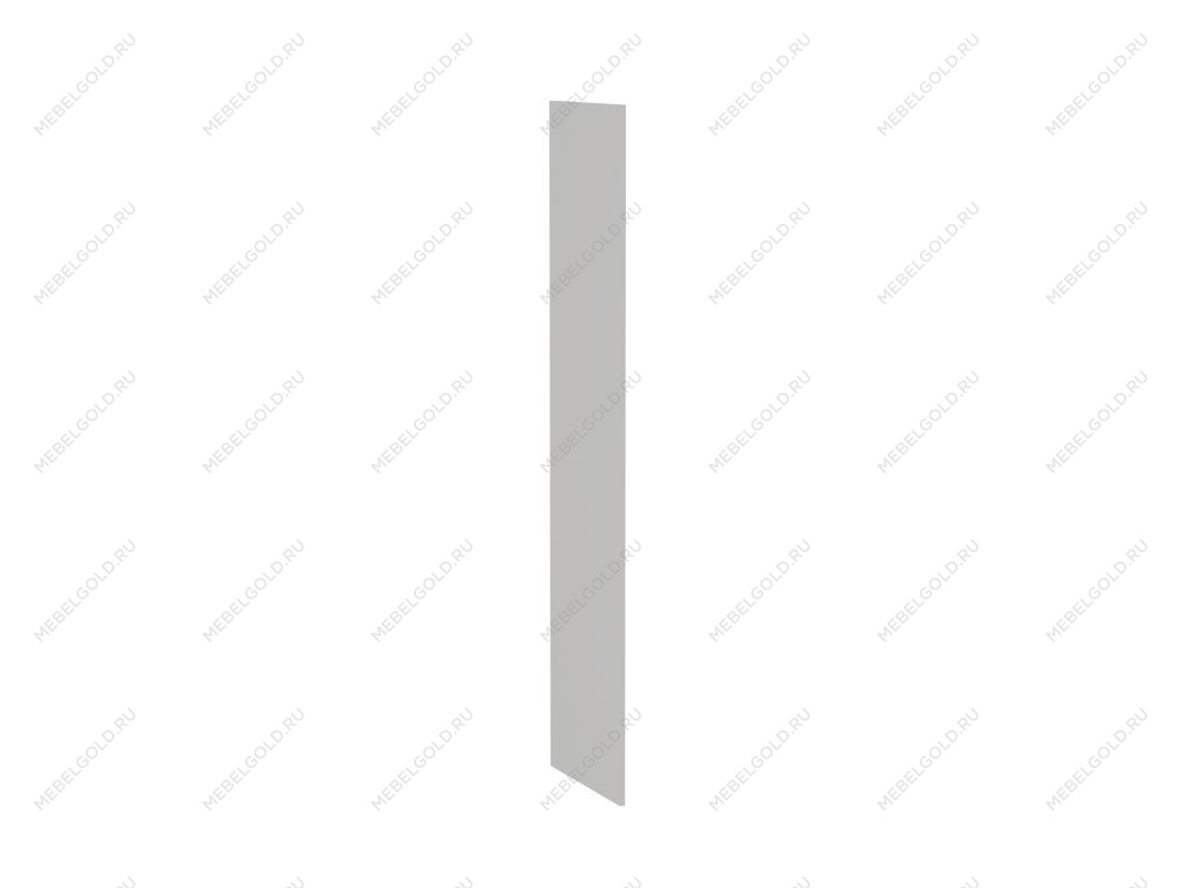 Бок замена шкафа-пенала П-1 левый, Ватель (16*550*2066) Экокожа Белый, 23805