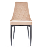 Стул кухонный Signal TRIX B VELVET (бежевый/черный) | изображение 2