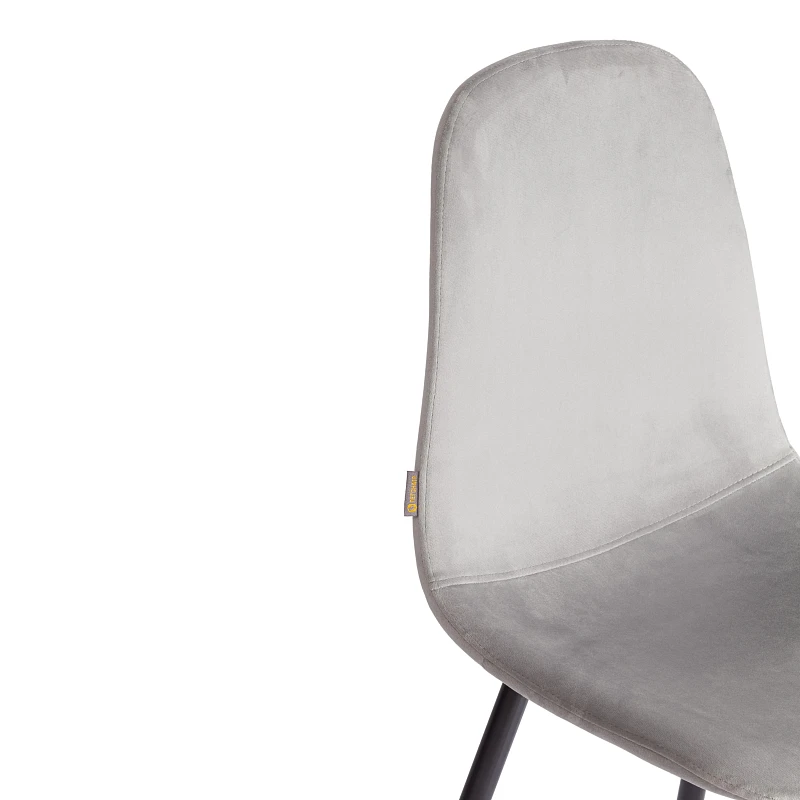 Стул BREEZE (mod. JSC-58), Велюр/металл, 44 х 53 х 86 см, grey (серый) HLR 19 / черный | изображение 7