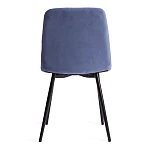 Стул CHILLY MAX, Велюр/металл, 45 х 54 х 90 см, серо-голубой/черный | изображение 3