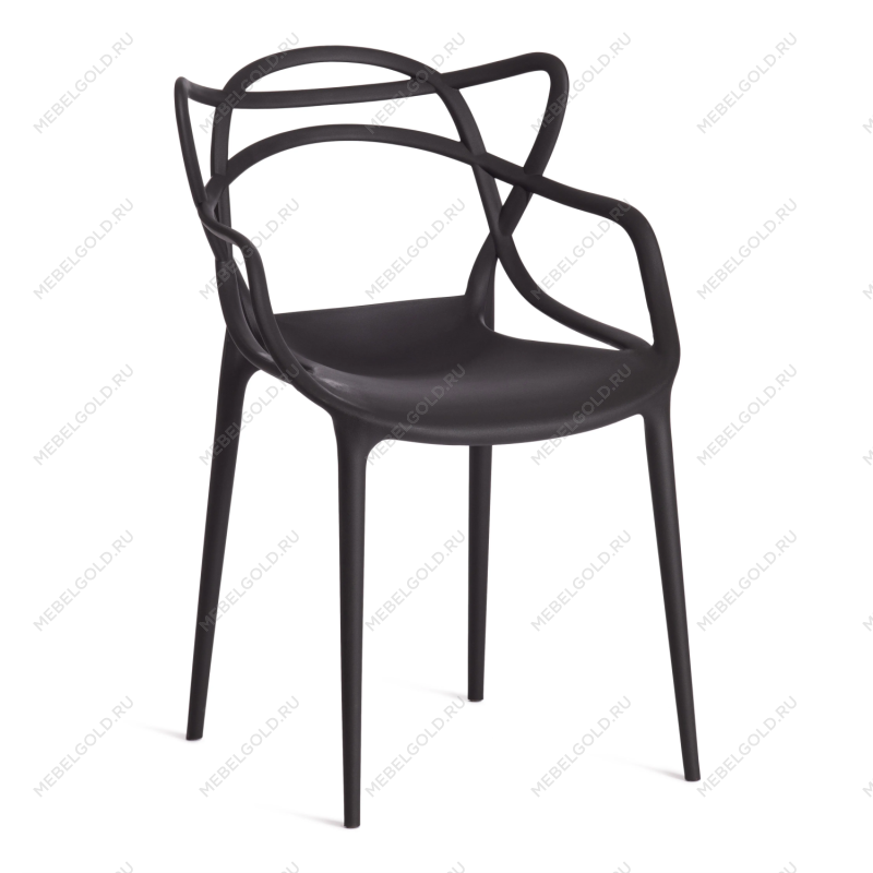 Стул Cat Chair (mod. 028), пластик, 53 x 59 x 82,5 см, черный (Black 3010)