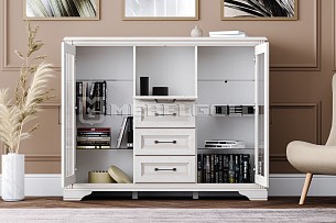 Тумба Стилиус KOM2W1B3S с подсветкой (Лиственница сибирская)