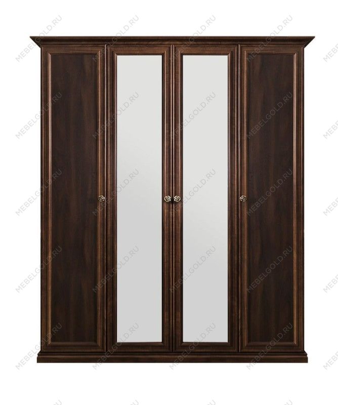 Шкаф Афина 4-дверный (1+2+1) с зеркалом караваджо | изображение 1