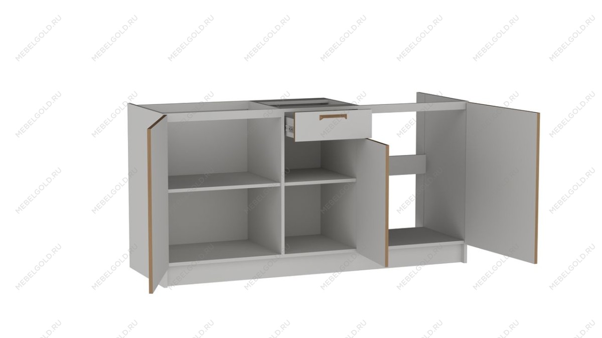 Стол С-160, Смарт (1600*566*820) Серый, 22602 | изображение 1