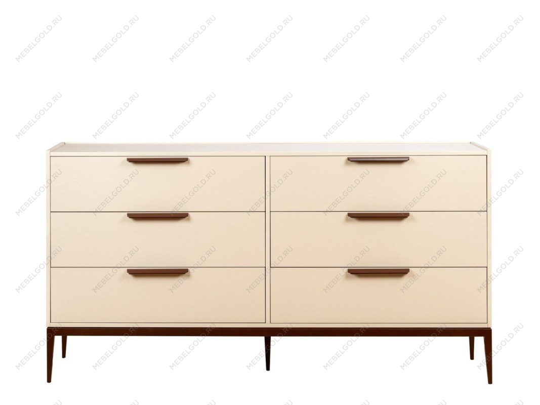Комод 6 ящиков MARANTA (Кремовый)