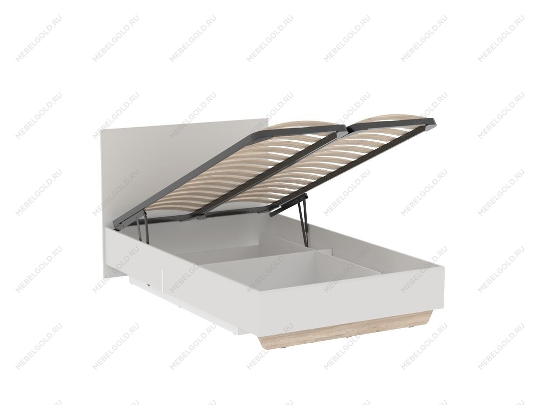 Кровать 1200 с подъемным механизмом, Аврора (1266*2063*1004) Дуб Мария/Кашемир