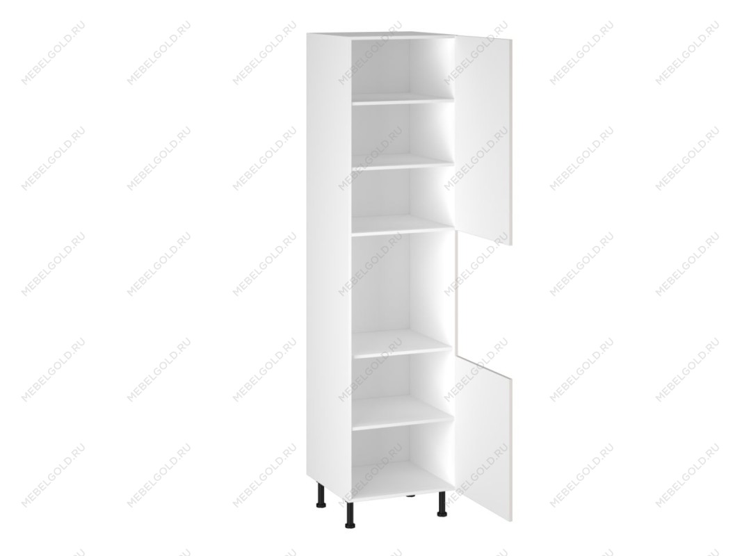 Шкаф-пенал 960 ПГ-60 бок правый МДФ, Виста (600*586*2456) Экокожа Белый, 26288 | изображение 1