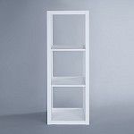 КАЛЛАКС / ФОРА Стеллаж ИКЕА / IKEA 3, с тремя открытыми ячейками, тамбурат, цвет белый | изображение 2