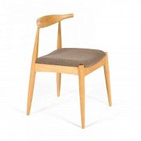 Стул мягкое сидение BULL Натуральный + Коричневый