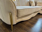 Диван Лара угловой 3-у-1 бежевый золото | изображение 5