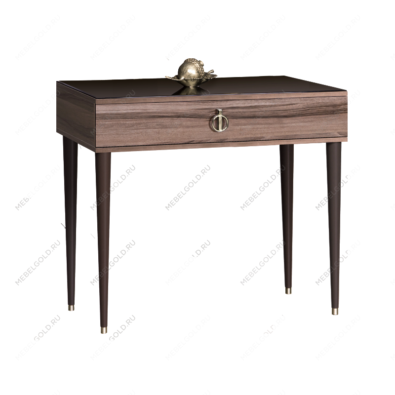 Стол туалетный узкий Римини (Орех империя/Серебро) РМСТ-1[9]