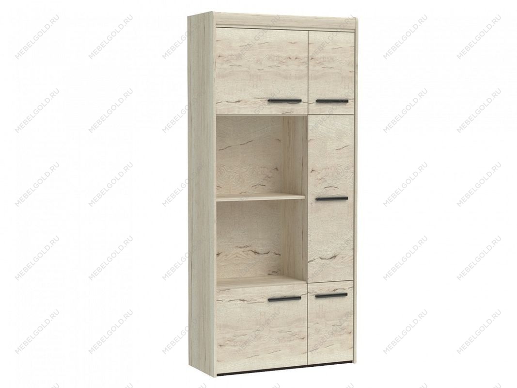 Пенал М-4 широкий, Мале (900*384*2000) Дуб галифакс белый, 31201