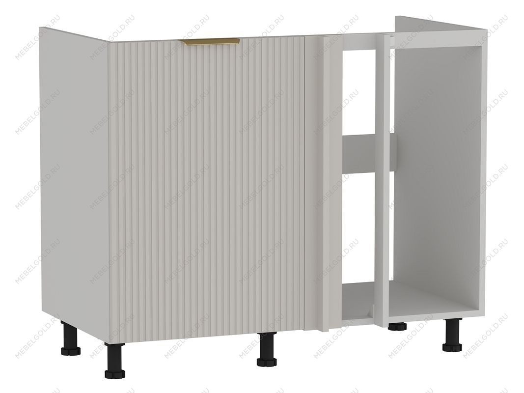 Стол под мойку угловой СМУ-110, Монза (1000*554*820) Экокожа Бежевый, 23114