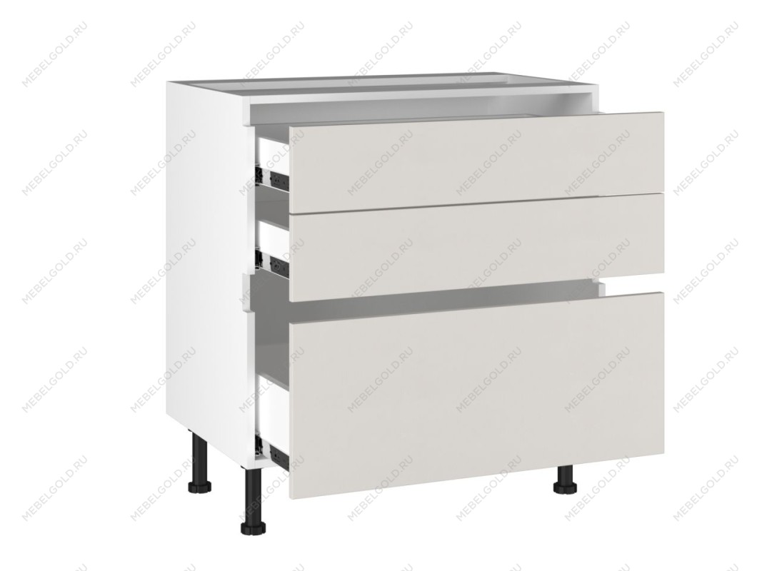 Стол с ящиками СЯ-80, Виста (800*523*870) Экокожа Белый, 26221 | изображение 1