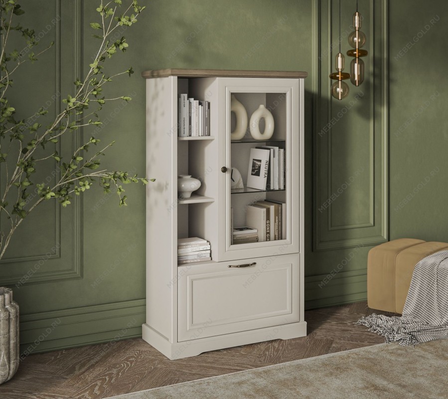 Шкаф с витриной Тоскана 1V1D3N - Выставка Балашиха | изображение 2