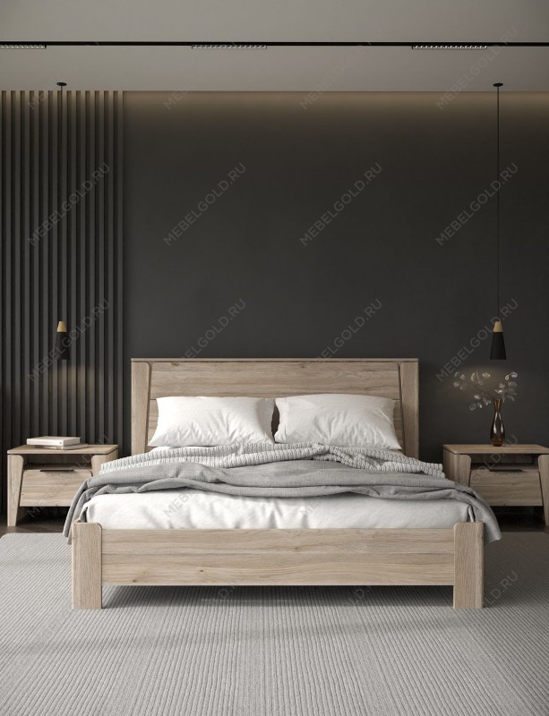 Кровать 1600 с подъемным механизмом, Юта (1822*2130*1004) Дуб Мария | изображение 2