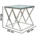 Стол журнальный Signal ZEGNA B (серебряный) | изображение 2