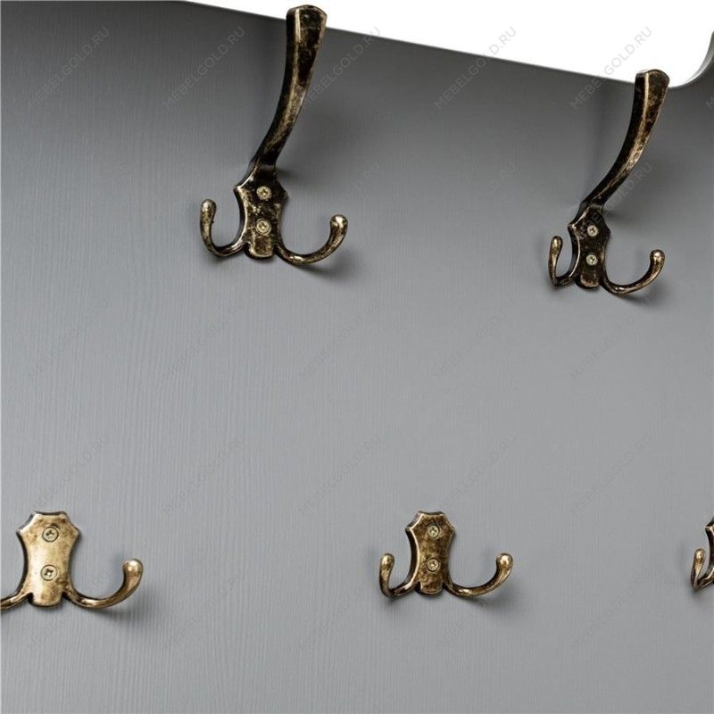 Вешалка настенная Патриция (Серый ясень/ткань V19) | изображение 3