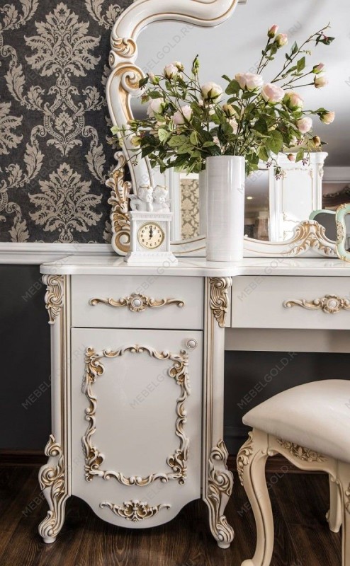 Спальня Флоренция 5-ств белый перламутр глянец | изображение 10