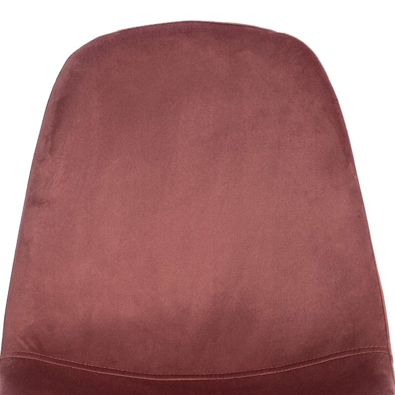 Стул BREEZE (mod. 4724)/1 шт. в упаковке, вельвет/металл, 44 х 53 х 87 см, Coral (коралловый) HLR44 / белый | изображение 6