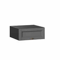 Амели-3 Шкаф кухонный антресоль 600 (Чёрный/Оникс серый)