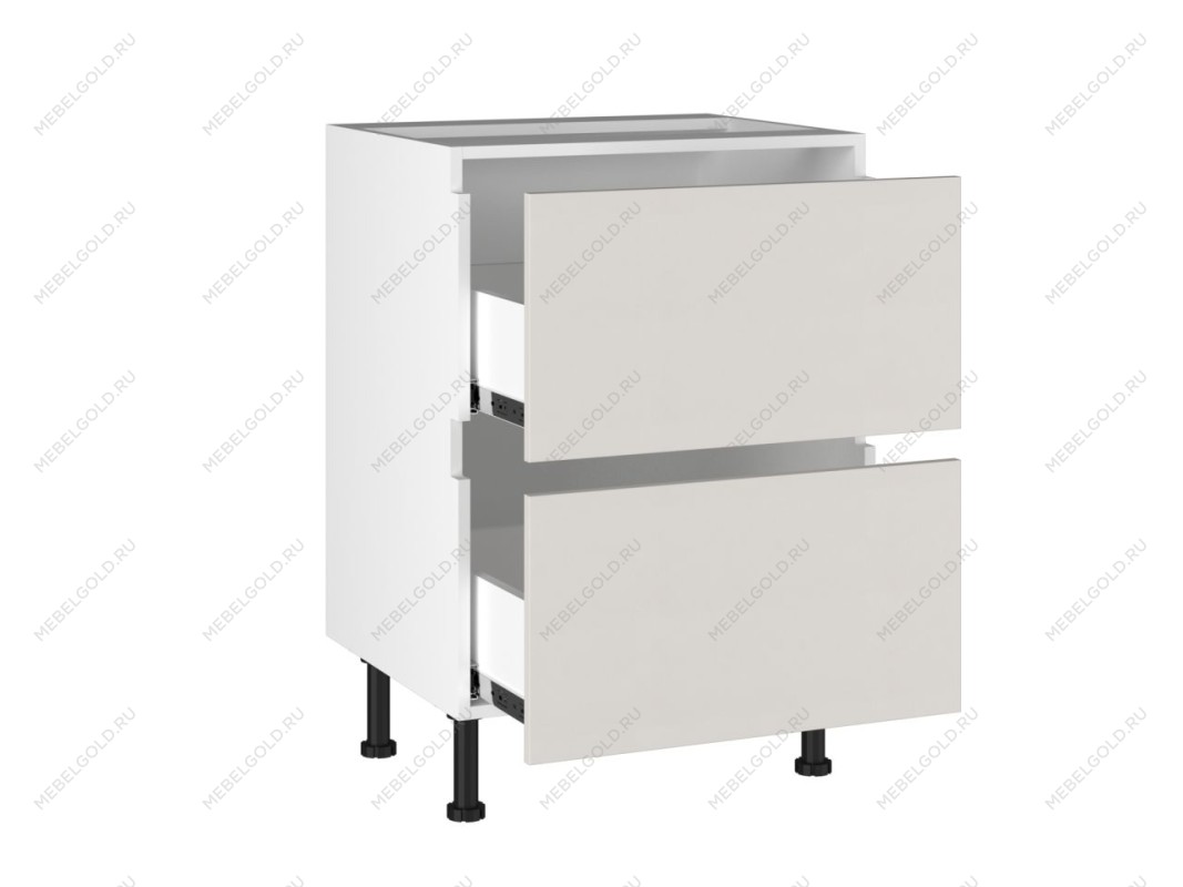 Стол с ящиками СЯ-(2)-60, Виста (600*523*870) Экокожа Белый, 26213 | изображение 1