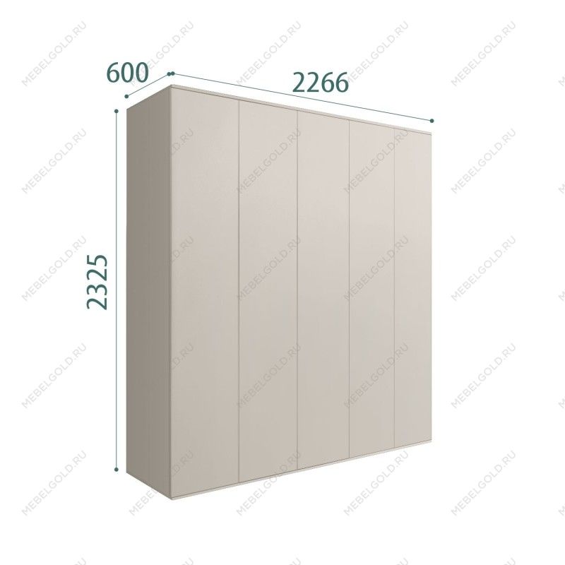 Шкаф 5-ти дверный Bogemia Air (Шелк) БМШ2/5(0)