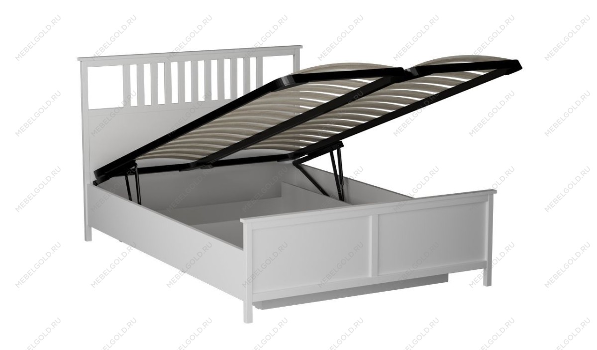 Кровать 1400 NEW с подъемным механизмом, Фрея (1500*2092*1104) Белый