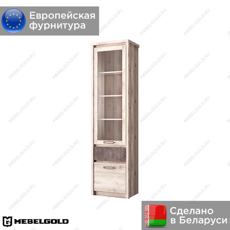 Шкаф с витриной Джаз 1V1D1S | изображение 1