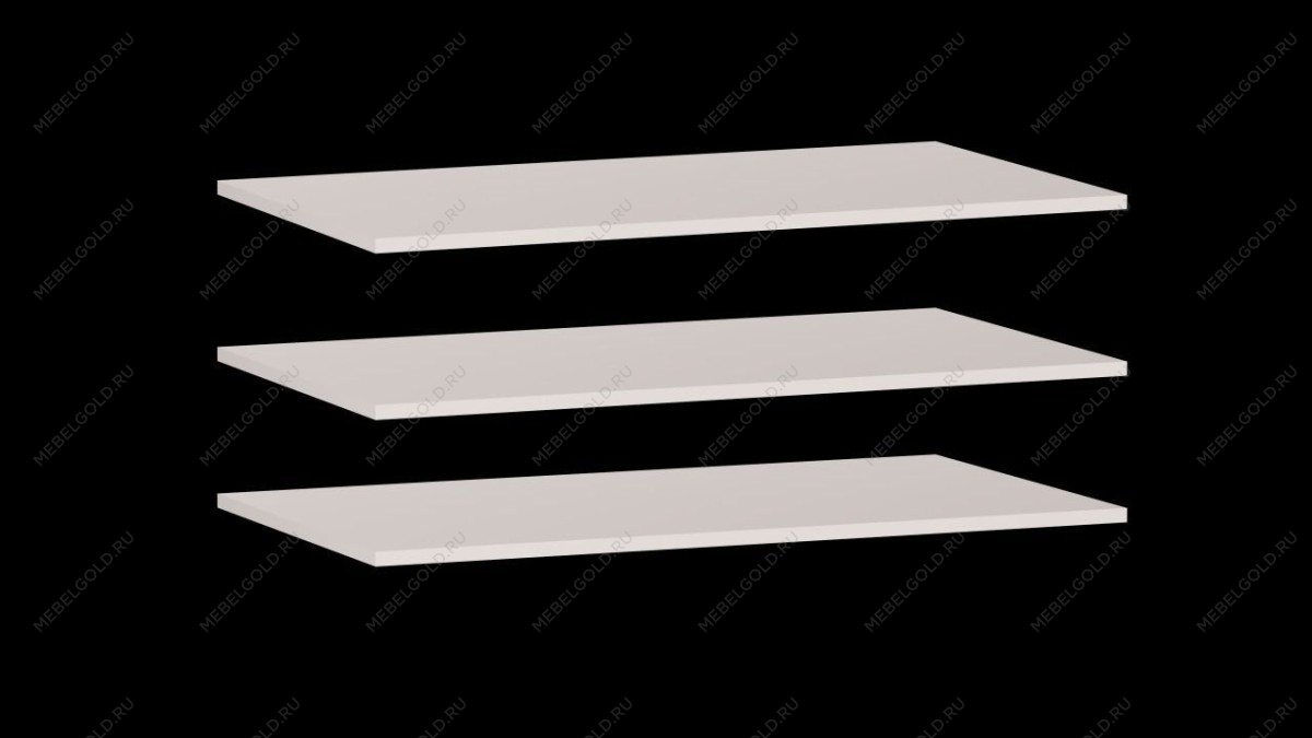 Доп. полки в шкаф 4-дверный, Сиде (884*490*16) Белый, 12917