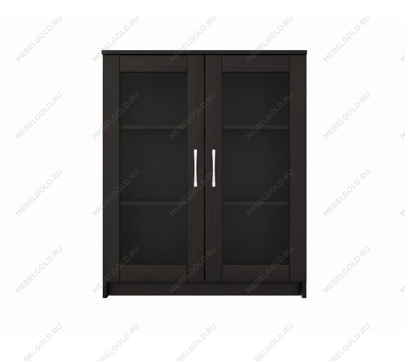 БРИМНЭС / СИРИУС тумба ИКЕА / IKEA 2 двери со стеклом 78х95 Дуб Венге | изображение 1