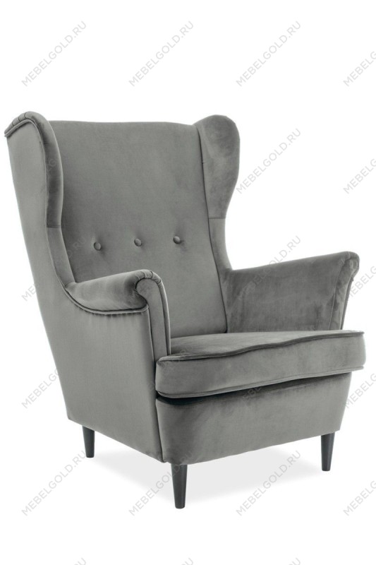 Кресло Signal LORD Velvet Bluvel 14 (серый)