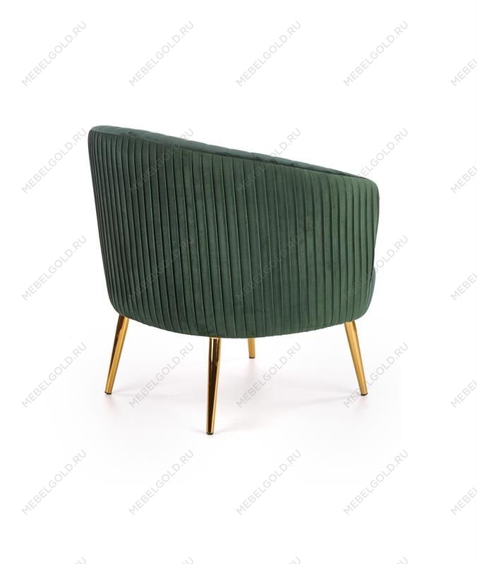 Кресло Halmar CROWN (темно-зеленый/золотой) | изображение 1