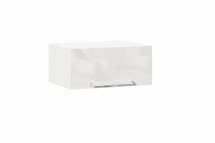 Шкаф кухонный 800 горизонтальный глубокий Герда (Белый/Белый глянец)