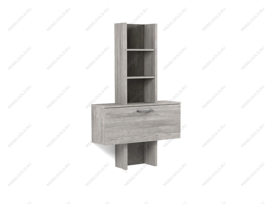 Надстройка Д-6 к тумбе малой, Денвер (900*270*1444) Риббек серый, 31309