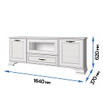 Тумба Тиффани RTV 1V2D1S вудлайн кремовый | изображение 2