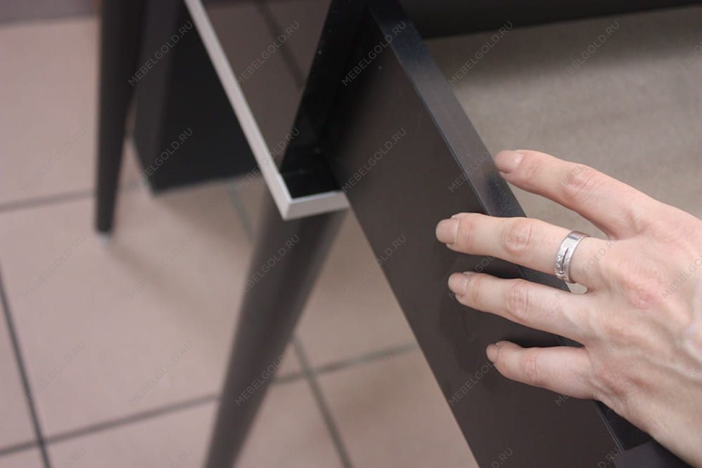 м. Марьина Роща - Витрина 1-ств. (левая) Римини СОЛО (черная серебро) РМВ1-1С (s) | изображение 4