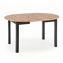 Стол обеденный Halmar RINGO раскладной (дуб артизан/черный)