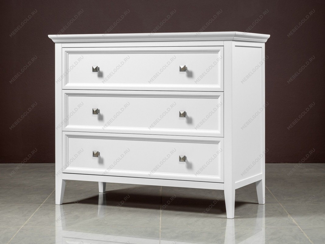 Комод 3 ящика Manhattan (Белый) | изображение 3